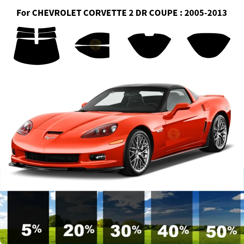 

Precut nanoceramics car UV Window Tint Kit Automotive Window Film For CHEVROLET CORVETTE 2 DR COUPE 2005-2013