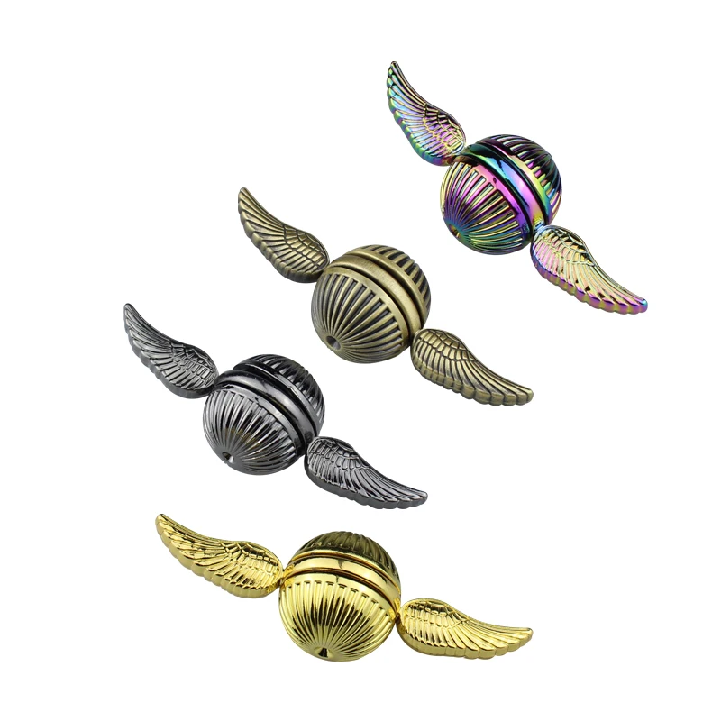 

Bronze Golden Snitch Fidget Spinner Anti-Stress Fidget Toy Finger Dynamic Changing Gyro Stress Anxiety ADHD Relief Figets Toy