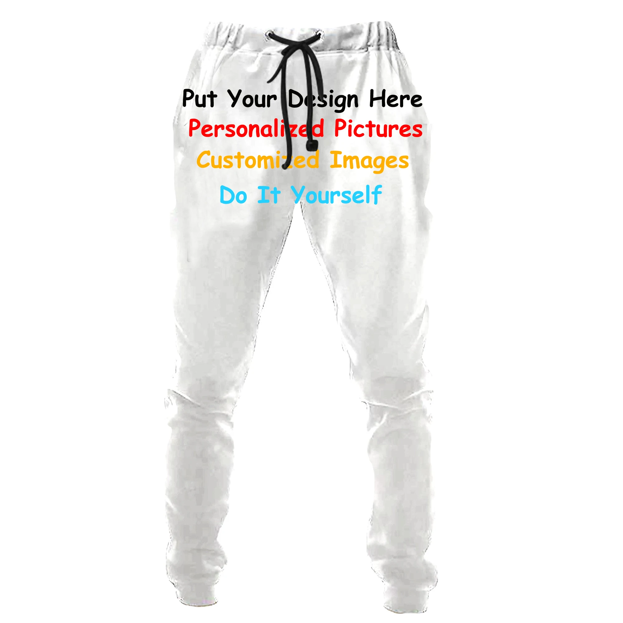 DIY Personalized Customized 3D Full Print Trousers Men Women Sweatpants Casual Sweat Pants Joggers Cool Sports Pants-2