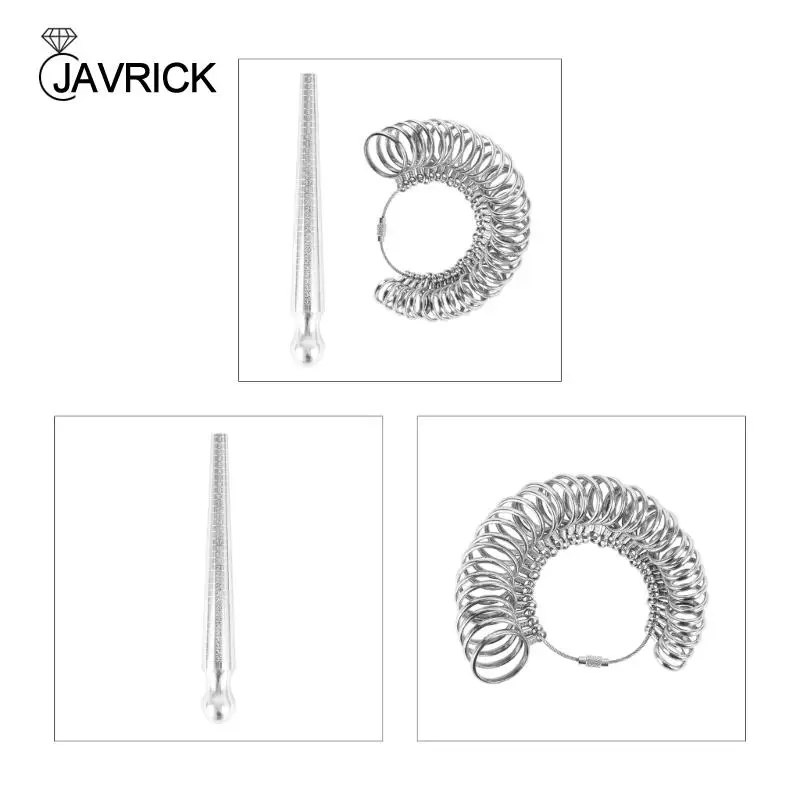 

Набор измерительных инструментов с кольцевой оправкой, размер 1-35, набор размеров металлических колец и кольцевой регулятор для свободных колец