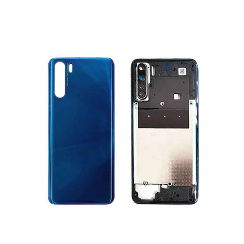 Фото Задняя крышка/корпус для OPPO A91 PCPM00 CPH2001 CPH2021 + средняя рамка с линзой камеры, замена №5