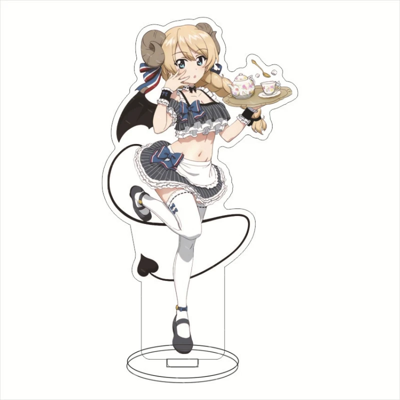 Girls und Panzer Mako Reizei Фигурки Акриловая подставка Модель Аниме Hana Isuzu Miho Nishizumi Saori Takebe