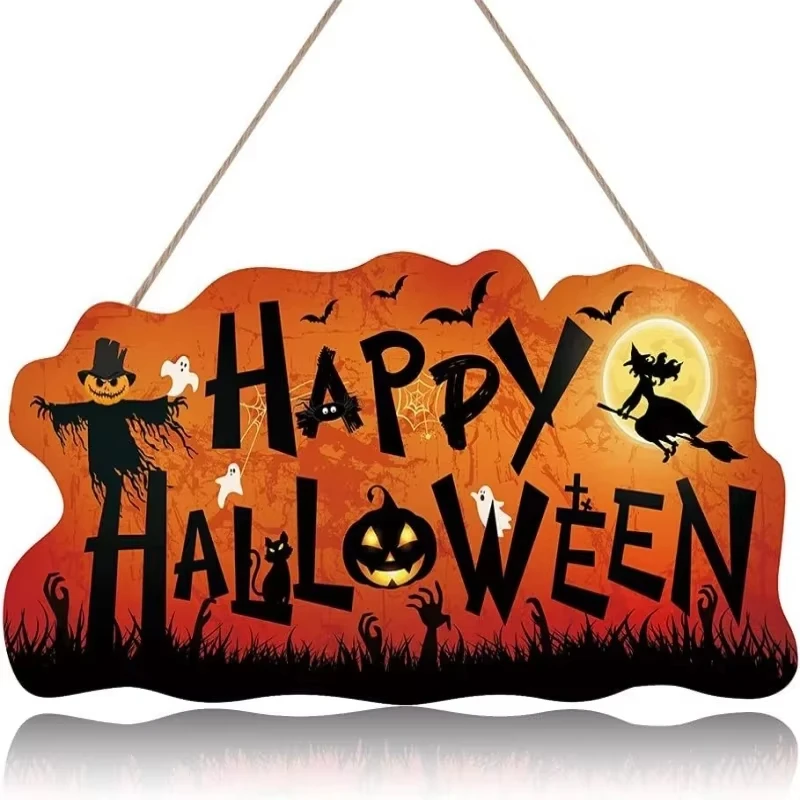 Подвеска для ношения в деревянном корпусе с призраком, подвеска для ixd'Halloween (art.: 3920c9ba89dee) - 3920c9ba89dee