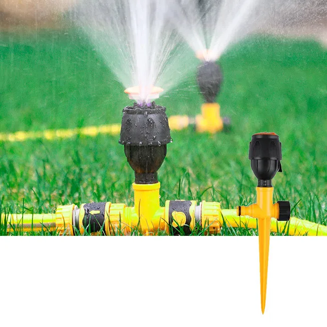 

Adjustable Spiked Rocker Impact Sprinkler Garden Agriculture Watering Nozzle Lawn Irrigation Watering 360 Degrees Rotary Jet