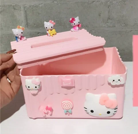 Ящик Hello Kitty для гостиной спальни коробка салфеток многофункциональный рулонный