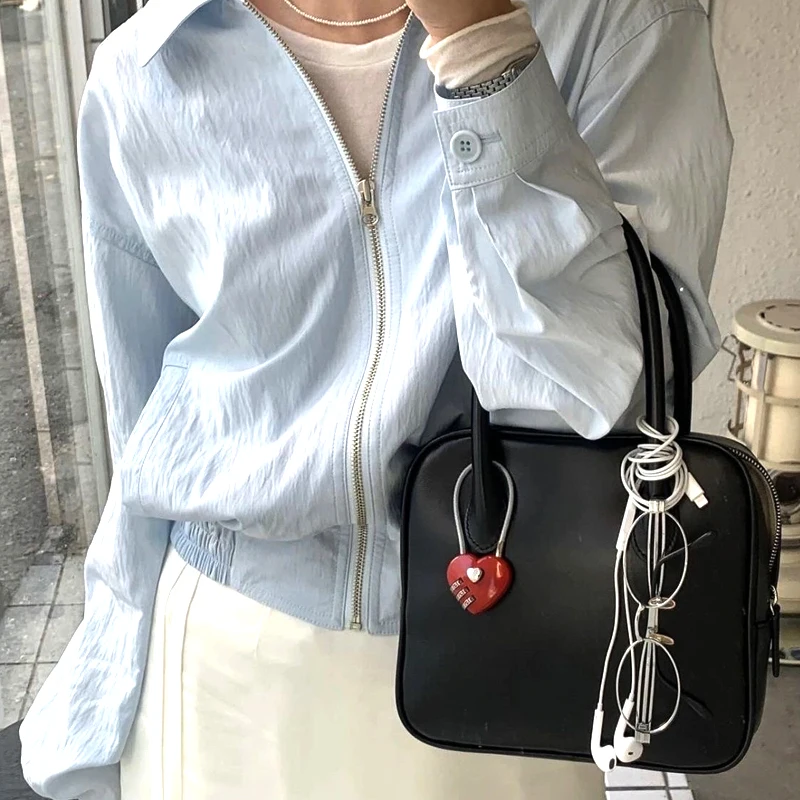 Подвеска-брелок в виде красного сердца Y2K