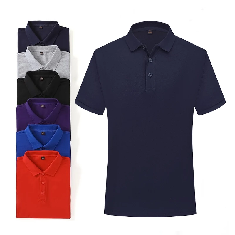 

2022 Summer Cheap Men's Casual Short-sleeved Polo Shirt Cotton Breathable Men Women Solid Polo Top Lapels High Quality Slim Tee