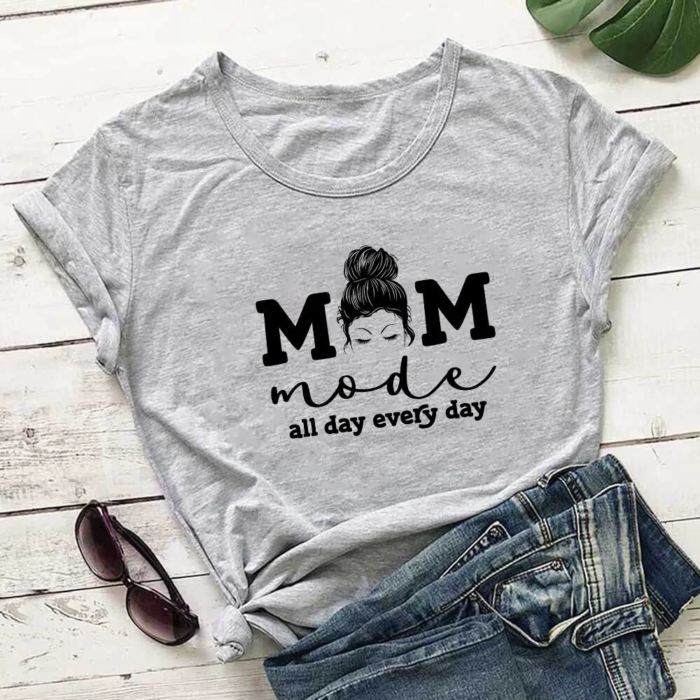 

Hot mother's Day Mom mode lettered Summer Short Sleeve T-Shirt