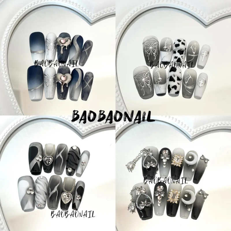 

Diy New Cartoon Dark Gothic Dolls Handmade Three-Dimensional Nail Patch Anime Toy for Girls Gift