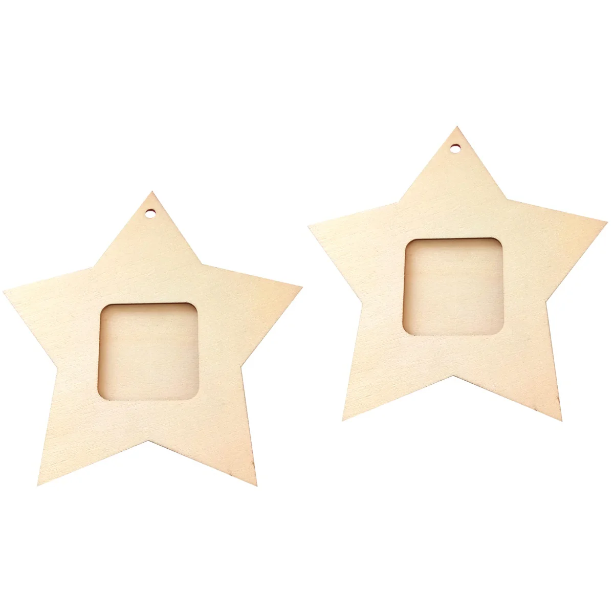 

20 Star Photo Frame Unfinished Mini Rustic DIY Crafts Home Decoration