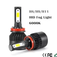 1pcs h11 led headlight kit 255000lm h1h4h7h8911 beam bulb 6000k hid fog light new