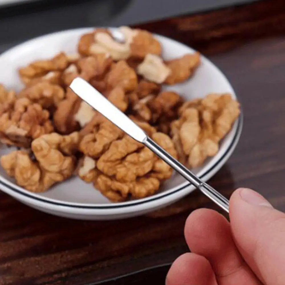 

Convenient Seafood Needle Reusable Good Grip Long Handle 2 in 1 Crab Fork Pick Anti-rust Crab Pick Tool Kitchen Supplies