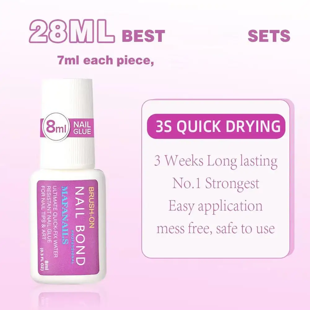 1 шт. быстросохнущий клей для накладных ногтей 8 мл