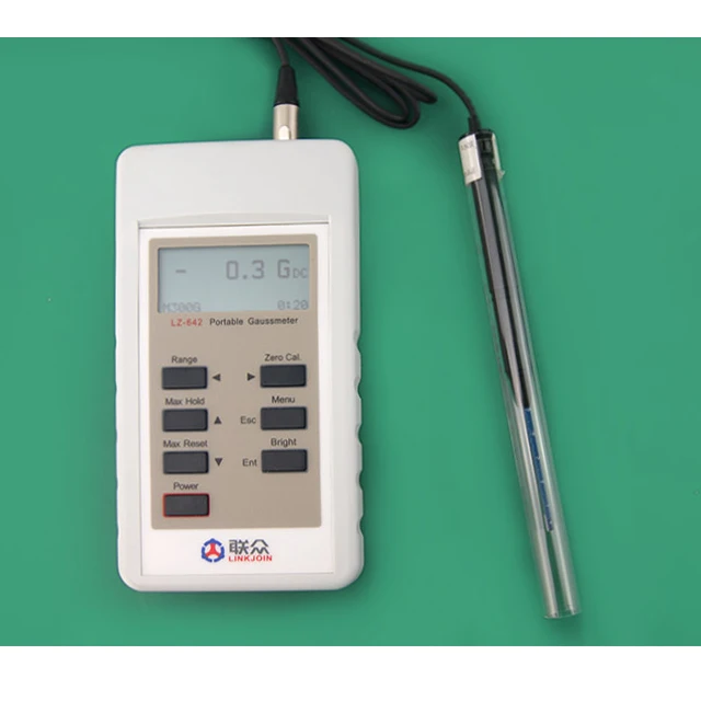 

LINKJOIN LZ-642 portable teslameter gauss meter field strength earth magnet field strength meter trade assurance supplier