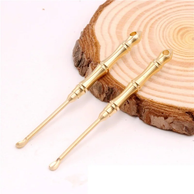 

2 в 1 латунная дымовая масляная ложка, многофункциональный инструмент для кальяна, инструмент для кальяна, аксессуары для хича, зубочистка, л...