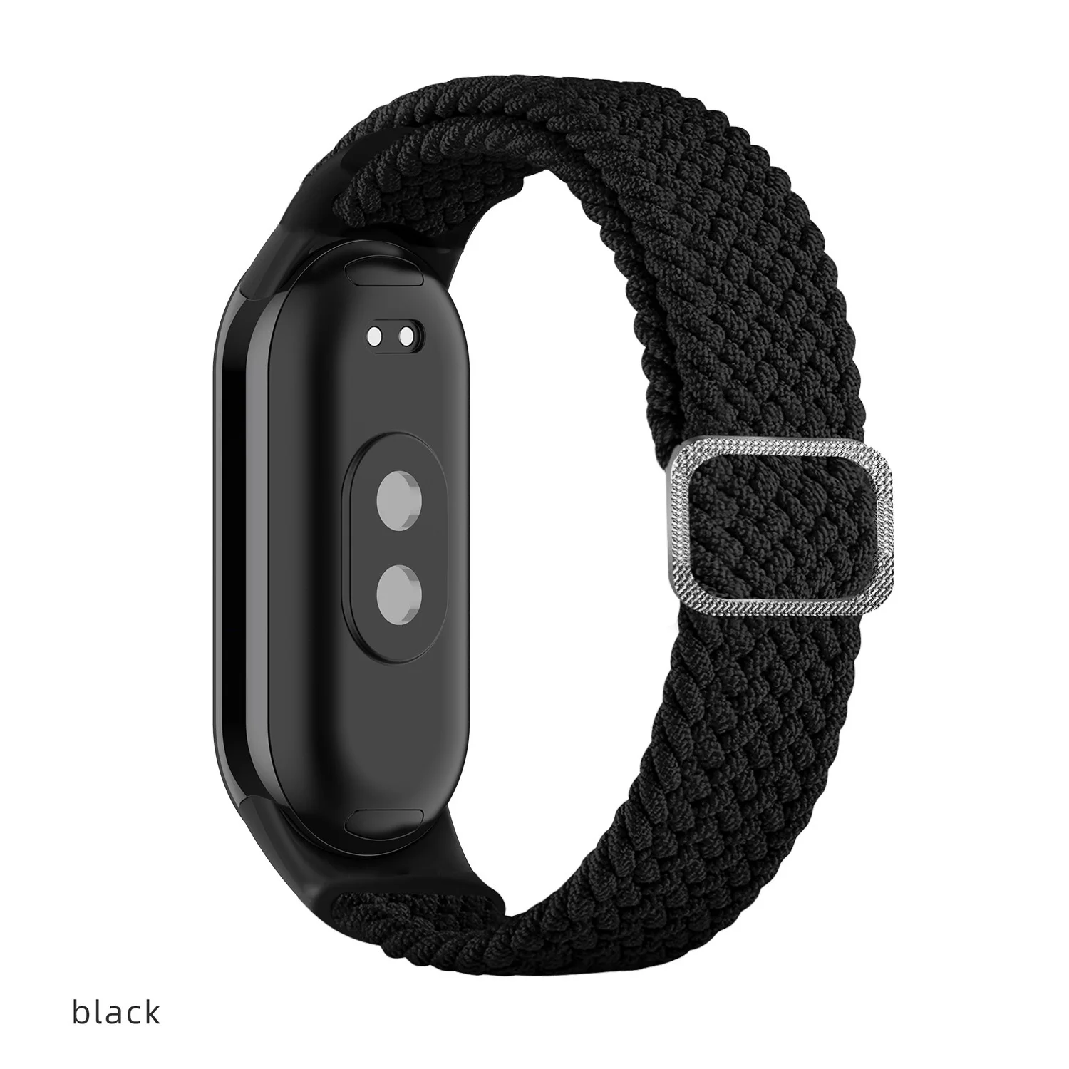 Nylon Braided Strap for Xiaomi Mi Band 8 Bracelet Wristband Adjustable for Mi Band 8 Special Replacement No Border Watchstrap