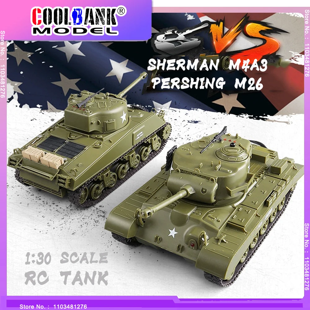 Henglong 3841-10 США Sherman M4A3 Pershing M26 инфракрасный боевой танк бой Радиоуправляемый панцер