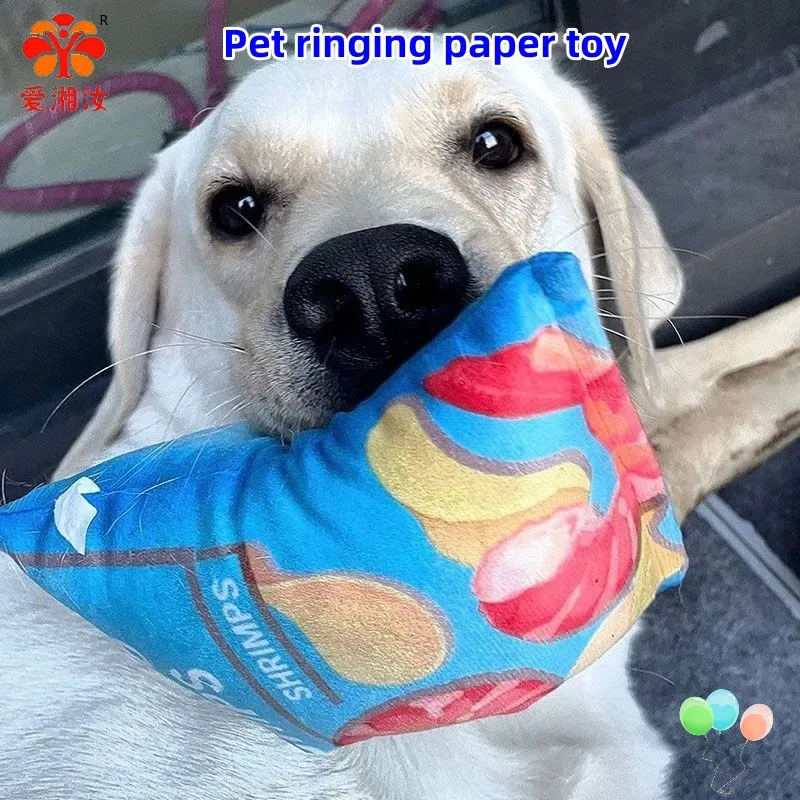 

Pet Noisy Toys Potato Chips Series Pet Toys Tear Resistant Soft Machine Wash Plush Dog Toys Pet Supplies Interactive Dog Toys