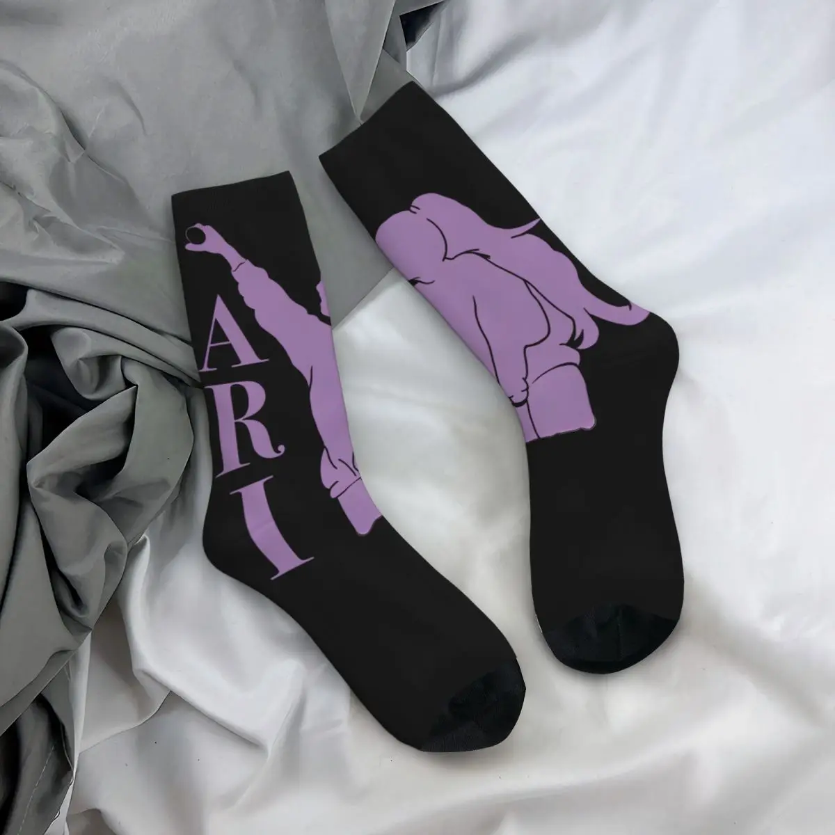 Веселые забавные мужские Компрессионные носки Ariana Grande Fanmerch винтажные Харадзюку