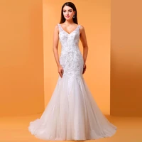 women sexy luxury romantic wedding dress sleeveless backless beaded dress white tulle long dress formal wedding banquet 2022 new