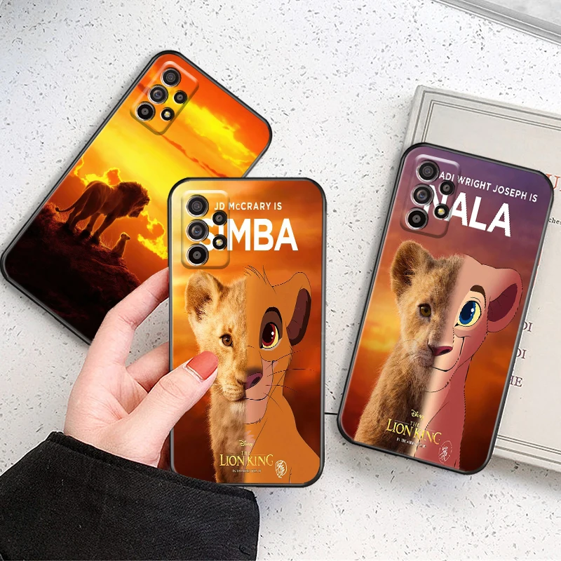 

Disney The Lion King Simba For Samsung Galaxy A32 A32 5G Phone Case Black Funda Liquid Silicon Soft Coque Carcasa Cover