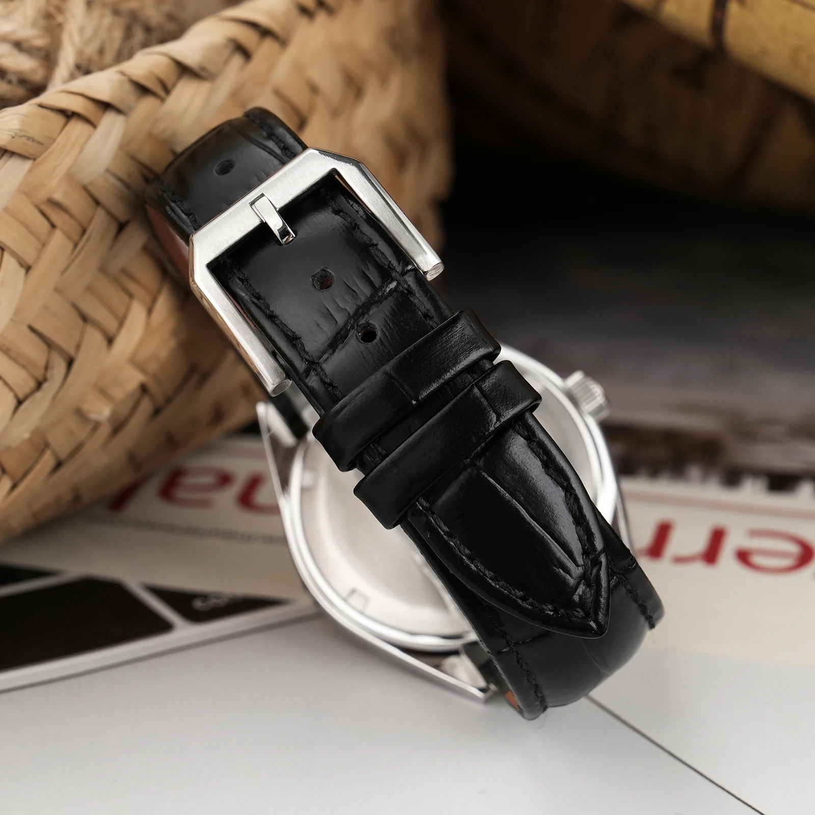 Chameri GS04 Ретро Часы Кварцевые VH31 Механизм Сапфировое Стекло Нержавеющая Сталь 100M