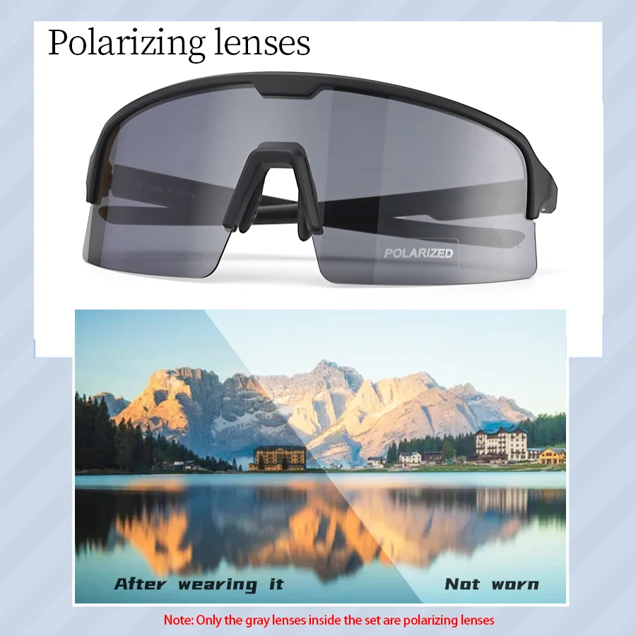 Очки велосипедные с 3 линзами для мужчин и женщин спортивные солнцезащитные