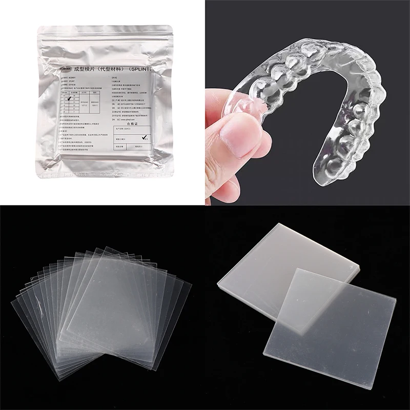 

10/15/20Pc Dental Lab Orthodontic Splint Retainer Slice Vacuum Forming Sheet Soft Hard 1.0/1.5/2.0mm Thermoforming Material