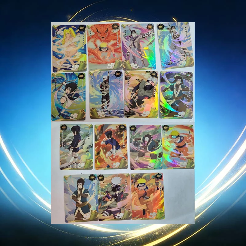 Фото Набор коллекционных карточек Kayou Naruto AR SSR UR PU SR: Узумаки Наруто, Учиха Саске, Харуно Сакура, Хатаке Какаши. Аниме-карточки-игрушки. №4