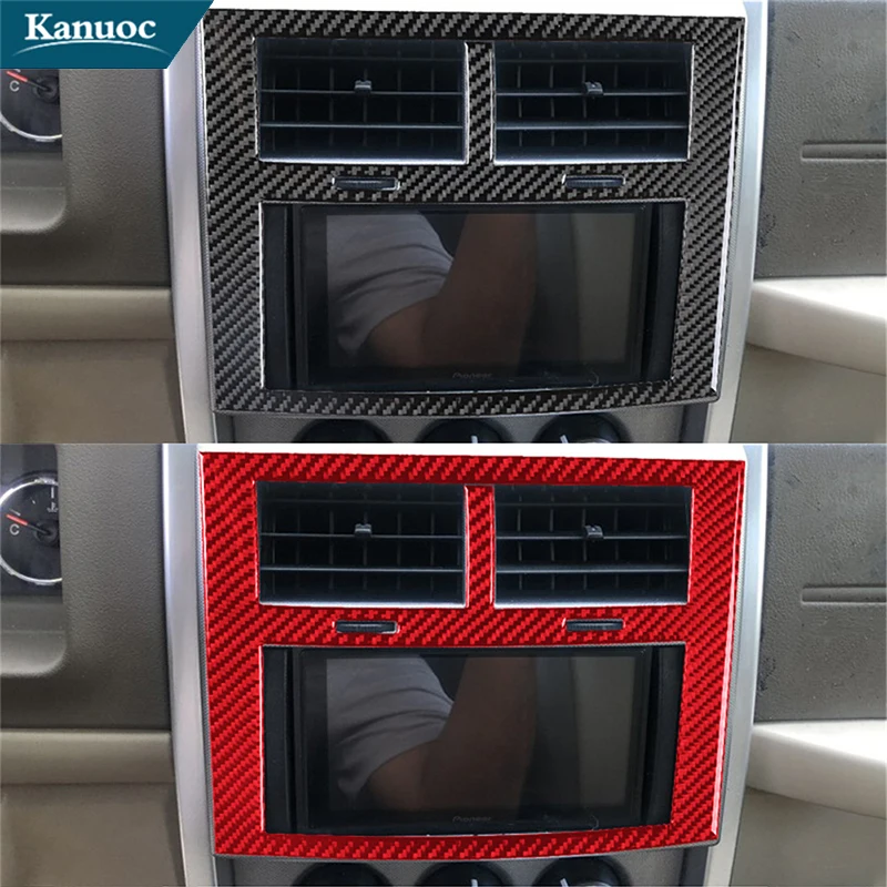 Для Jeep Liberty 2008 2009 2010 2011 2012 из углеродного волокна Центральная панель управления