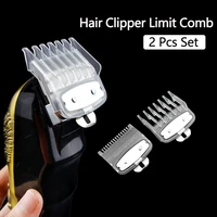 2pcs comb for wahl hair clipper guide comb hair cutting limit comb with metal clip standard guards electric clippers accessories