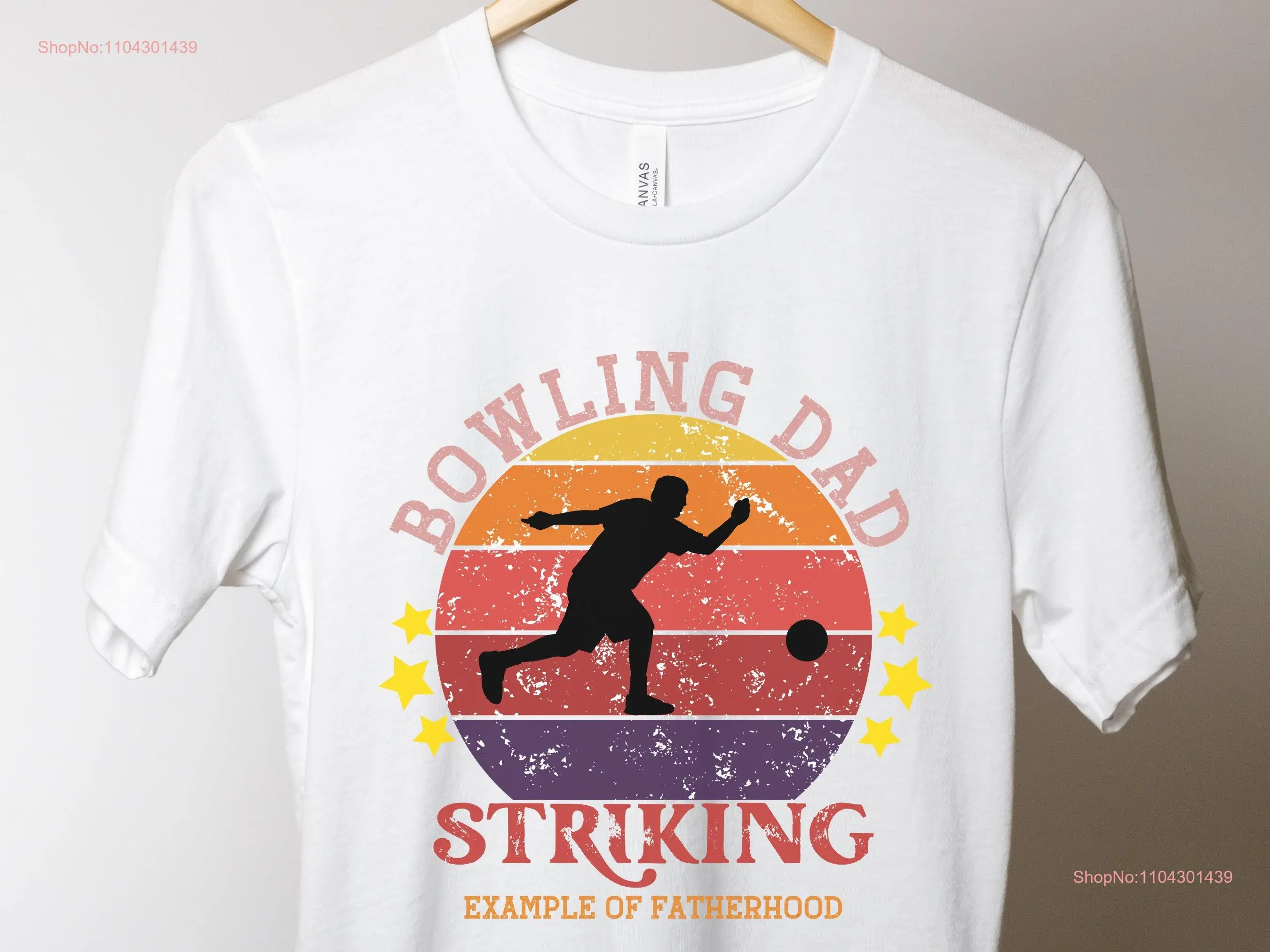 Bowling dad shirt funny vintage bowler father s day gift ball graphic tee T for men fathers retro long or short sleeves