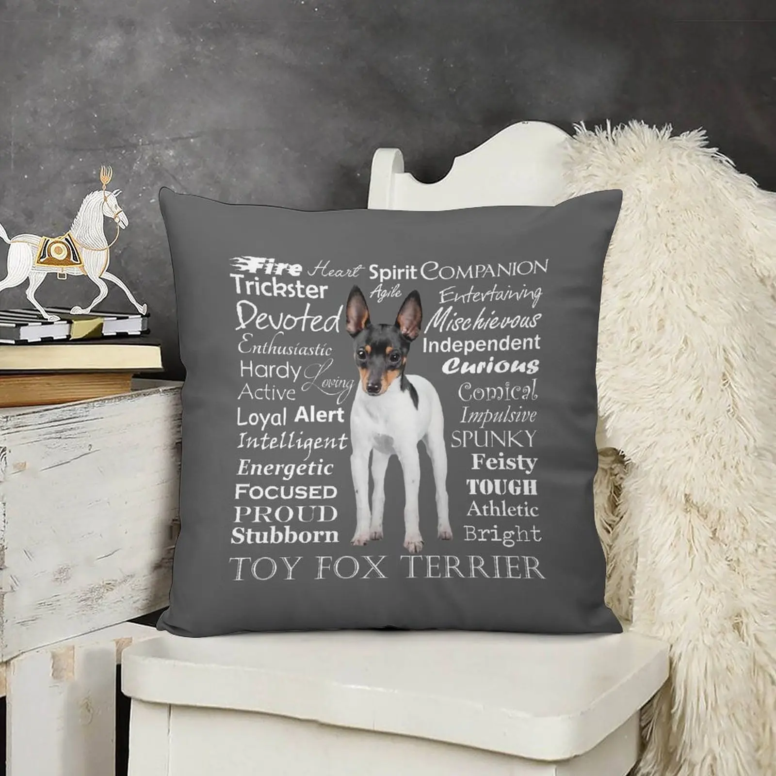 Декоративные наволочки для диванной подушки Toy Fox Terrier