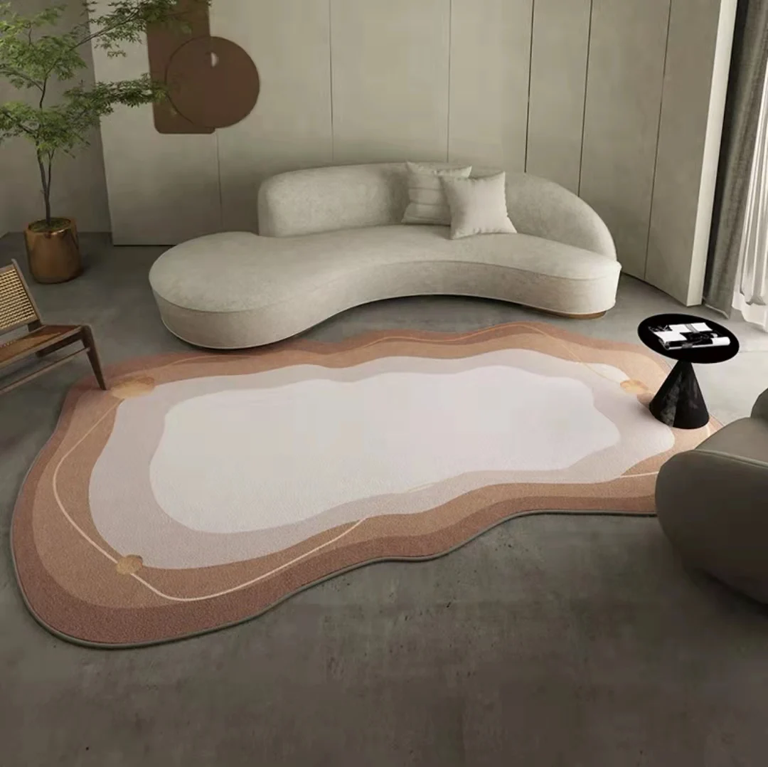 

Irregular carpet living room tea table carpet dirty easy to take care of light luxury high-grade living room sofa cushion shaped