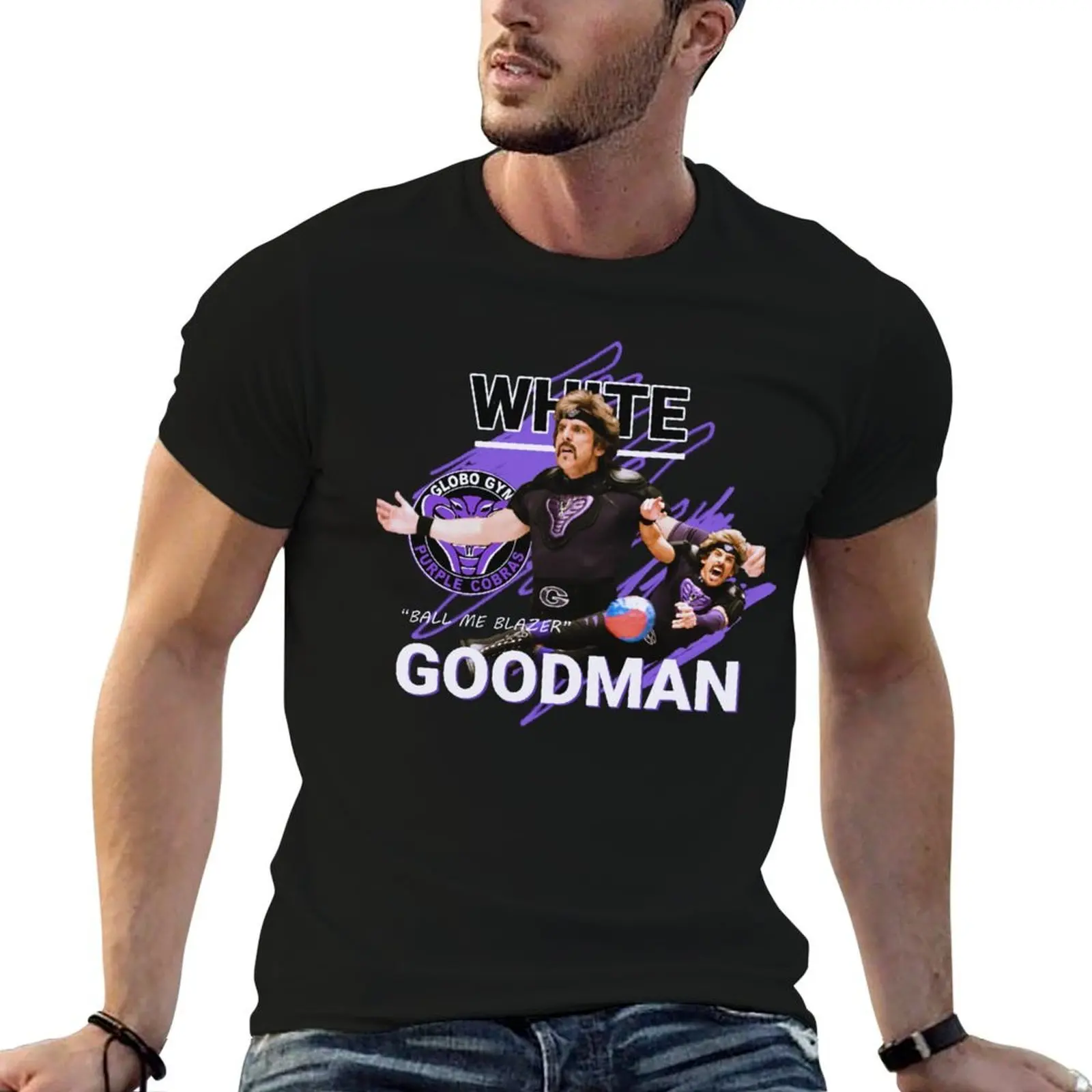 Фото Забавные хлопковые рубашки GOODMAN WHITE, футболка из джерси, футболка с графическим рисунком, мужская рубашка №1