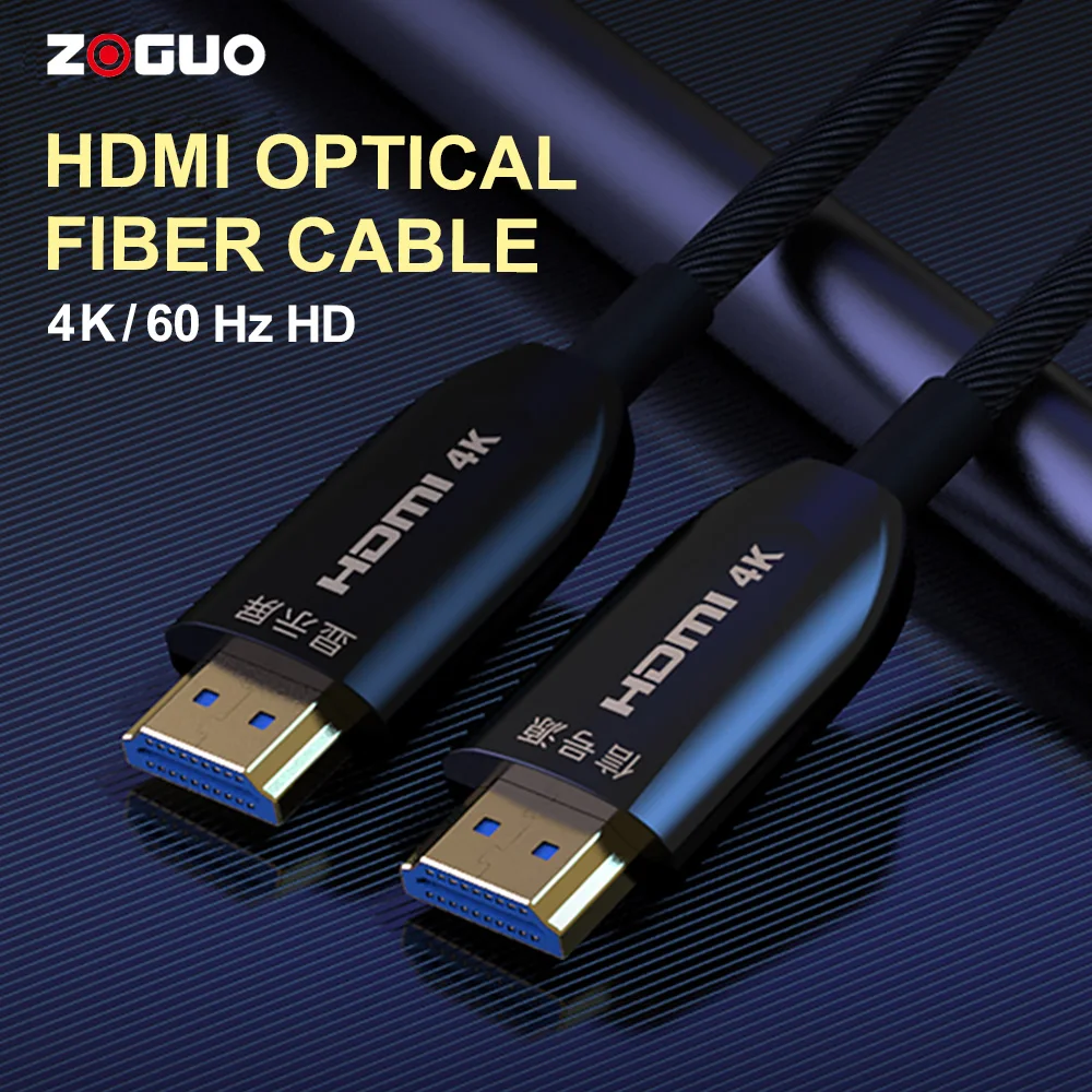 

ZOGUO 4K Hdmi 2.0 Kabel Fiber Hdmi Kabel 60Hz 18Gbps Arc 3D Hdr Voor Hd Tv Box projector Ps3/4 Ultra Hoge Snelheid Computer 30M