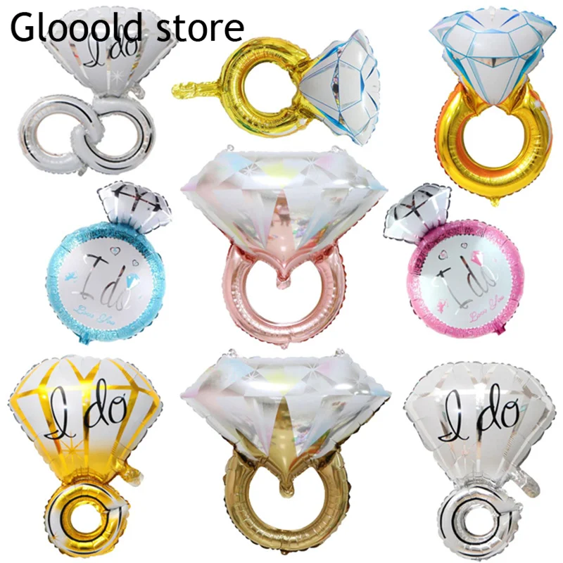 Гигантское кольцо с бриллиантами воздушный шар для влюбленных свадебное