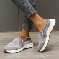 womens summer platform sneakers wedge walking shoes female flats lazy shoes slip on vulcanized shoes size 43 zapatos de mujer