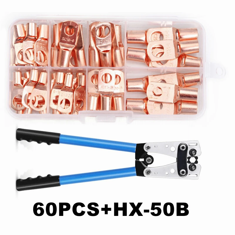 60 шт., медные кольцевые клеммы