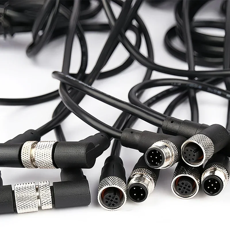 2-метровый разъем датчика M12 водонепроницаемая кабельная вилка Mal &amp Female