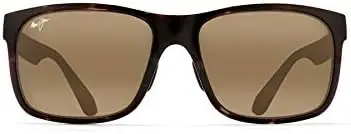 

Jim Men's and Women's Red Sands Polarized Rectangular Sunglasses