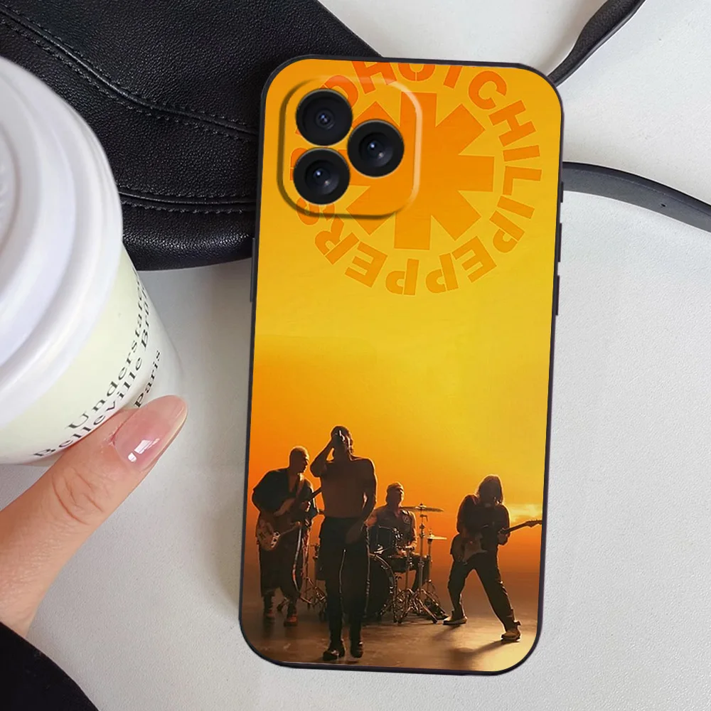 Чехол для телефона Band Red Hot C-Chili P-Peppers RHCP Samsung A03 A04 S A13 A34 A53 4G 5G S22 S23 ULTRA черный мягкий