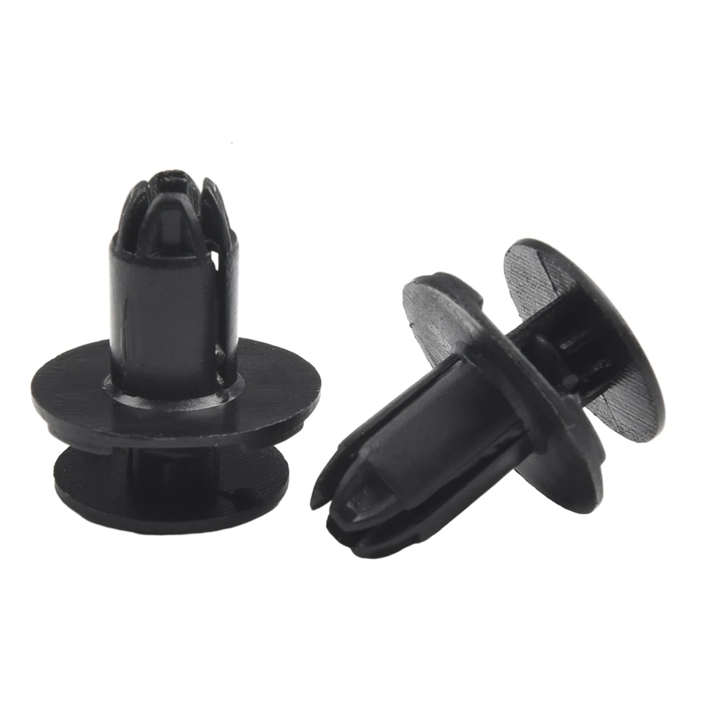 

Hot Sale 10x Retainer Clips 1420608250B 86590-28000 865952T500 8mm Hole Black Head Diameter 18mm Length 14mm Nylon