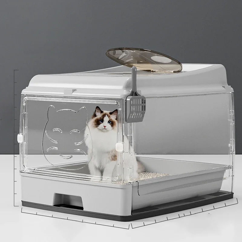 Контейнер для кошачьего туалета большой скрытый туалет закрытый кошек