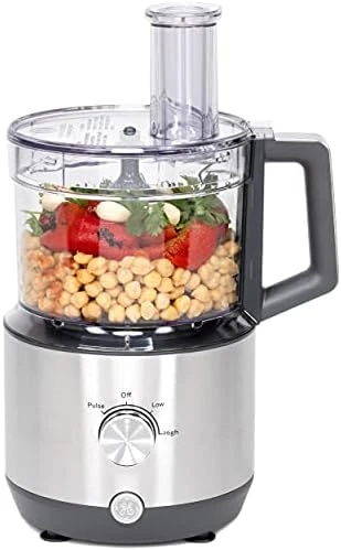 

Processor | 12 Cup | Complete With 3 Feeding Tubes & Stainless Steel Accessories - 3 Discs + Dough Blade | 3 Speed | Great f