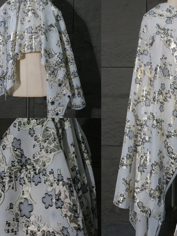 

Organza Fabric Lace Jacquard Craft Texture Dress Wedding Dress Designer Wholesale Cloth Diy Sewing Meters Material