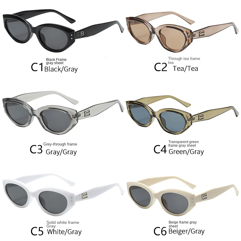 Мужские и женские Винтажные Солнцезащитные очки кошачий глаз UV400