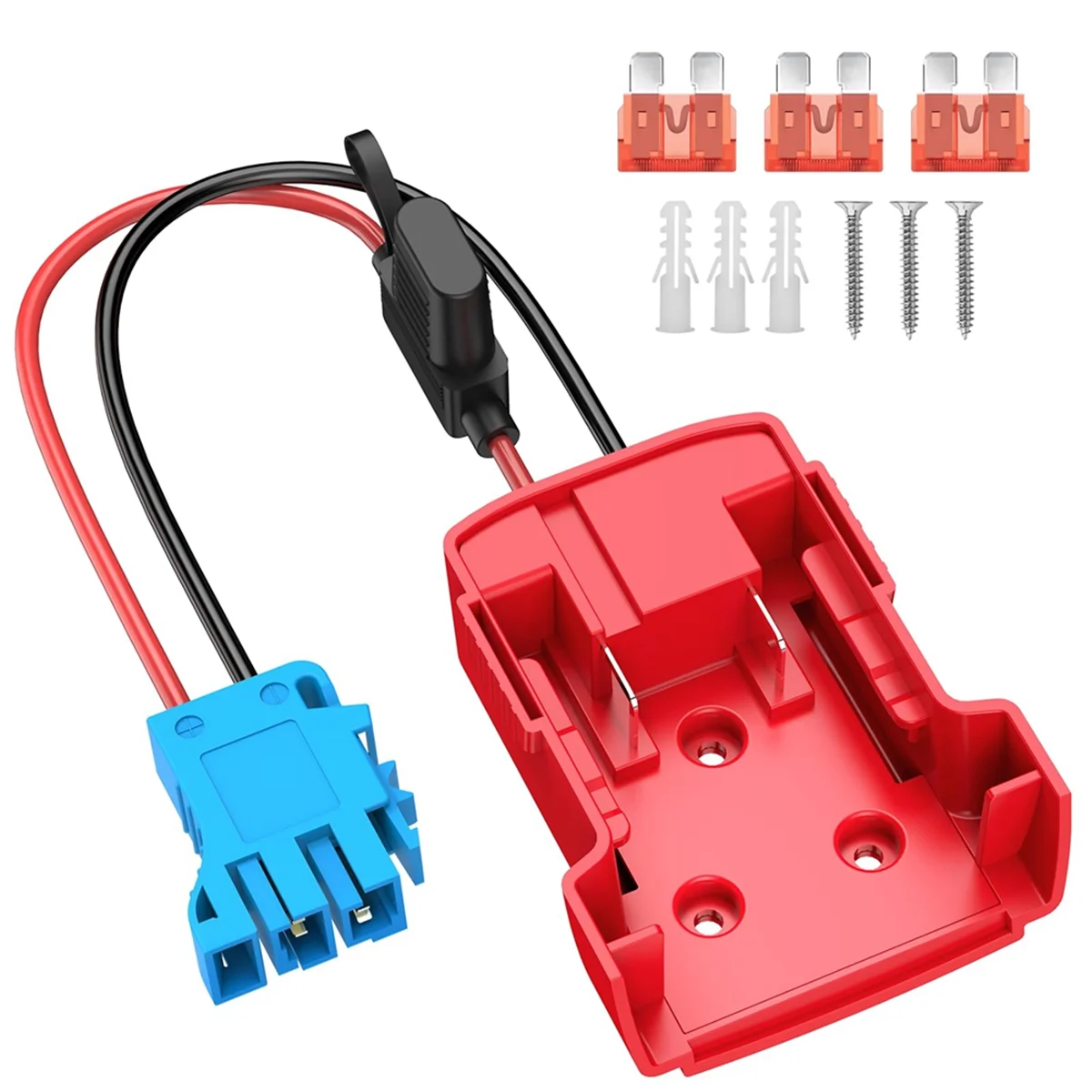 Адаптер для силовых колес аккумулятора Milwaukee M18 с проводным соединителем 12AWG