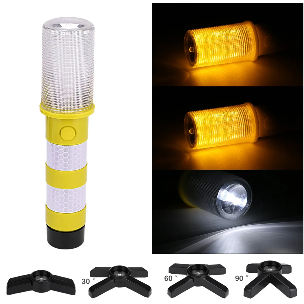 

Powerful Flashlight Safety Strobe Light Road Traffic Torch Camping