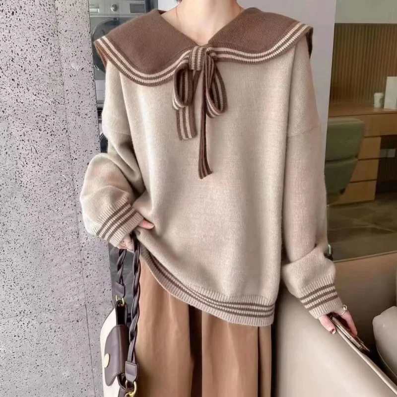 

Sweater Female Student Korean Style Loose 2023 Temperament Youth Style Student Style Sweater Female Fashion Wholesale